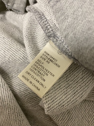 J By J.O.A Women’s Embellished Side Slit Sweater Blouse Top Sz XSmall Gray - Picture 6 of 6