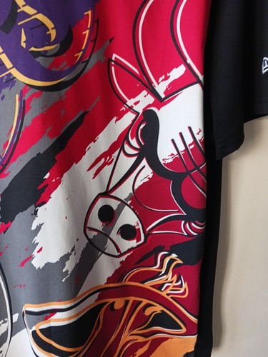 Camiseta New Era Para Hombre Talla Grande NBA Estampado Lágrimas Lakers Bulls Celtics Nets - Imagen 5 de 15