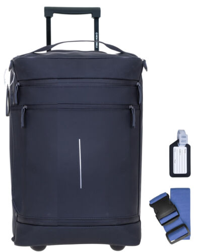 Trolley Handgepäck Koffer Tasche New Rebels Harper Plane 50 IATA 00 Schwarz +g - Bild 2 von 12