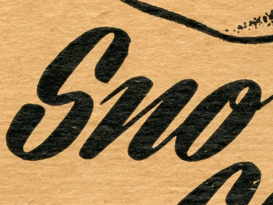 ¡PÓSTER estilo vintage brillante de Sno Man de los años 50! (hasta 24 x 36) - Navidad - Decoración Foto 3 de 4