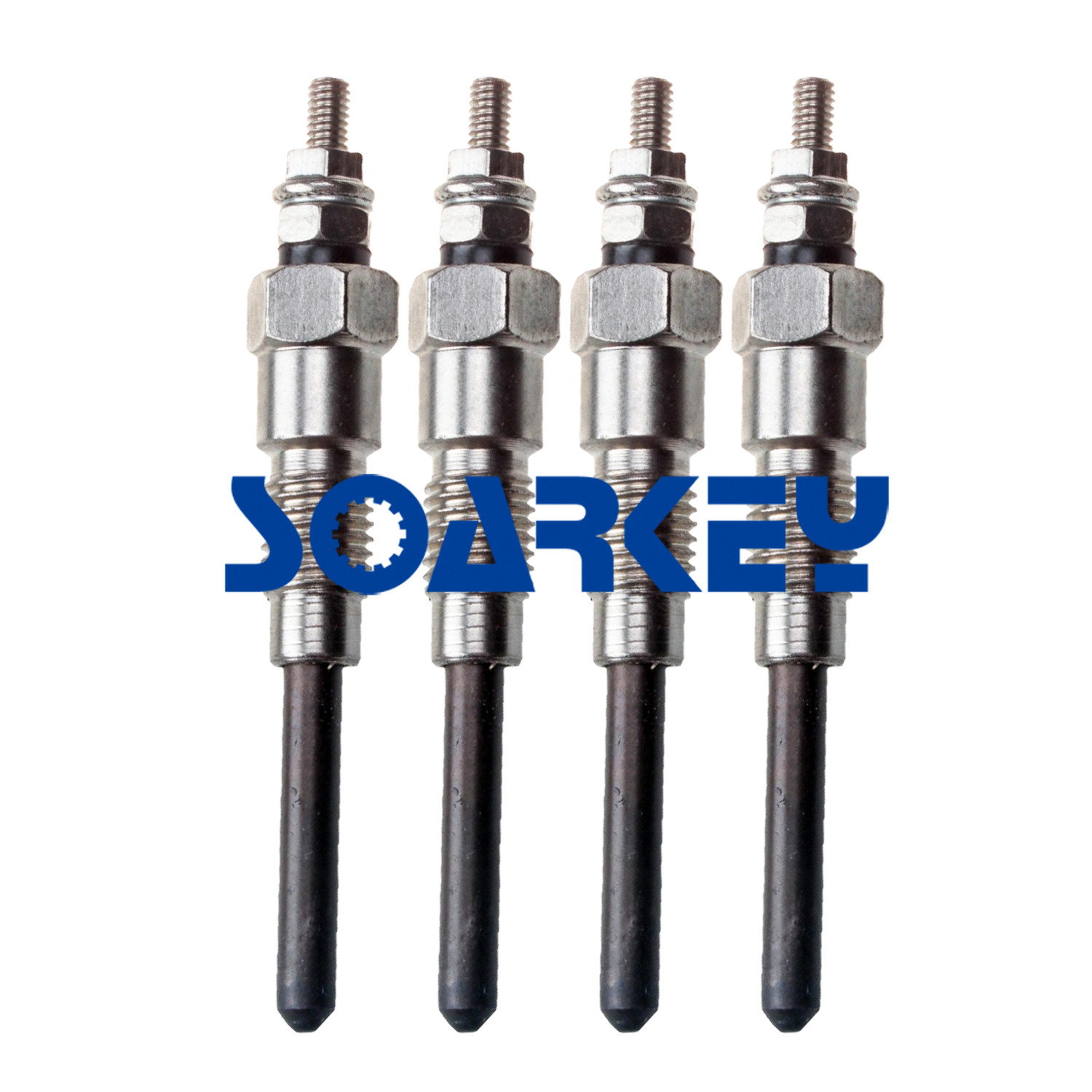 4 Pieces Glow Plug for Kubota 19077-65512 19077-65510 19077-65513 19077-65511