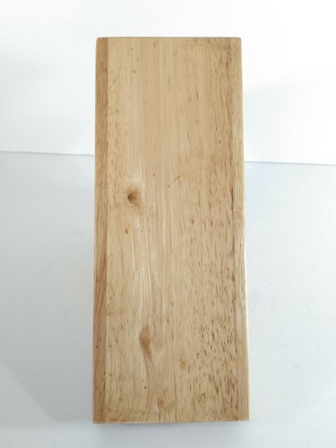 Vintage Chicago Cutlery Wooden Knife Block 9 Slots Oak Wood - Picture 4 of 6