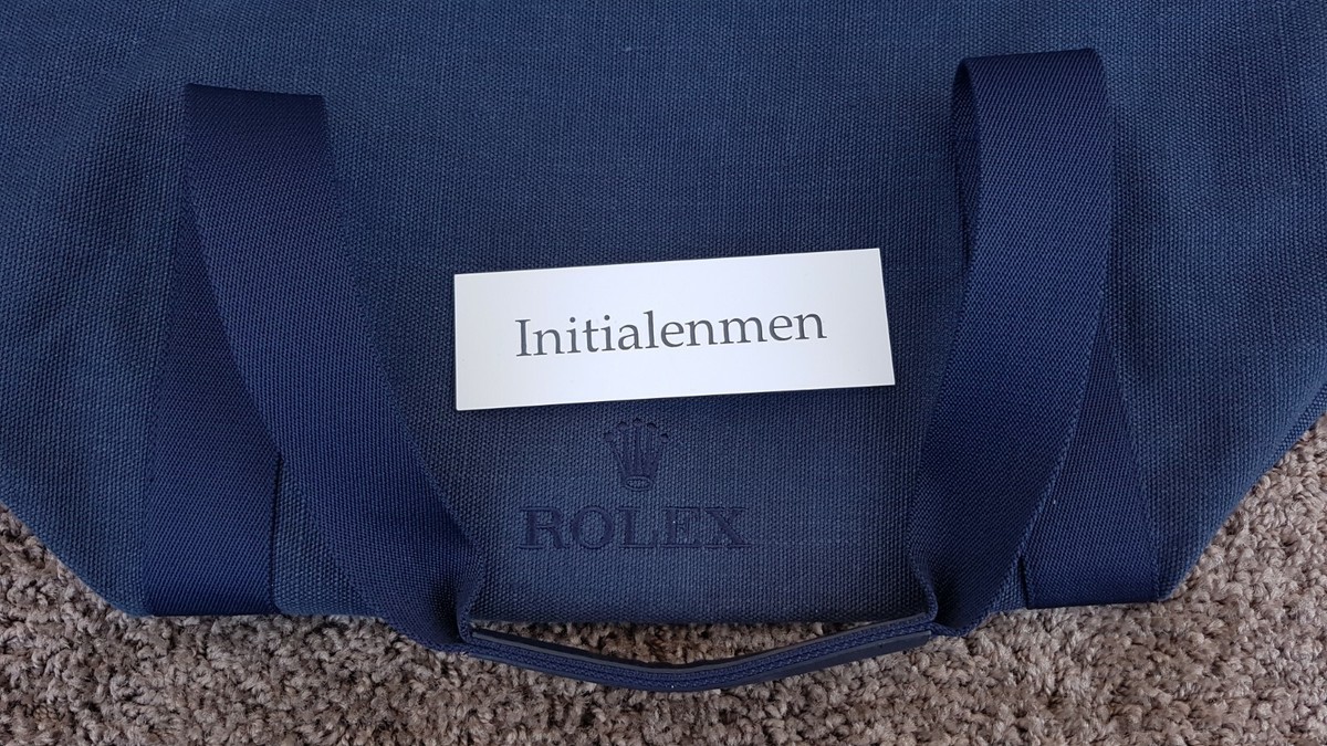 ROLEX travel XXL BAG NEW 100 % ORIGINAL BLUE leather HOLIDAY