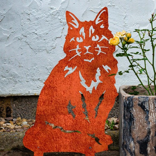 Cat Garden Memorial Stone Personalised Grave Plaque Marker Statue Ashes Urn Gift - Picture 56 of 86
