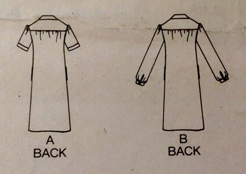 Butterick 6809 Misses Dress Size 12 Bust 34 Waist 26-1/2" Below Knee Loose-Fit - Picture 6 of 7