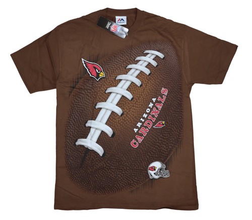 NFL Apparel Liquid Blue Oversized Football Touchdown Crew Neck Men's T-Shirt NWT - Picture 2 of 15