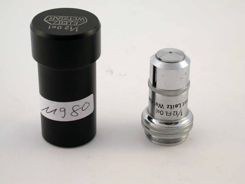 LEICA microscopio lente microscopio objetivo 1⁄2 FL aceite 95:1 /17 - Imagen 2 de 5