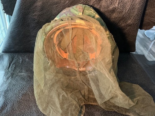 Vietnam War era M1 Helmet swivel bail w camouflage cover DEVOS 1978 - Picture 4 of 14