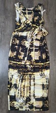 ASOS NWT Womens Size 4 Maternity Yellow Tie Long Dress BZ