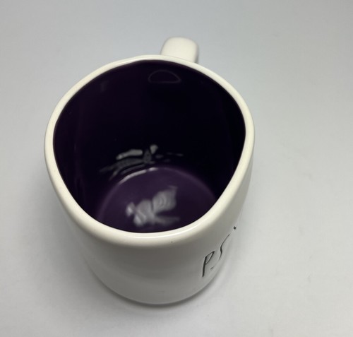 Neu Rae Dunn PSYCHIC Becher lila innen lila LL 2021 Halloween HTF - Bild 5 von 8