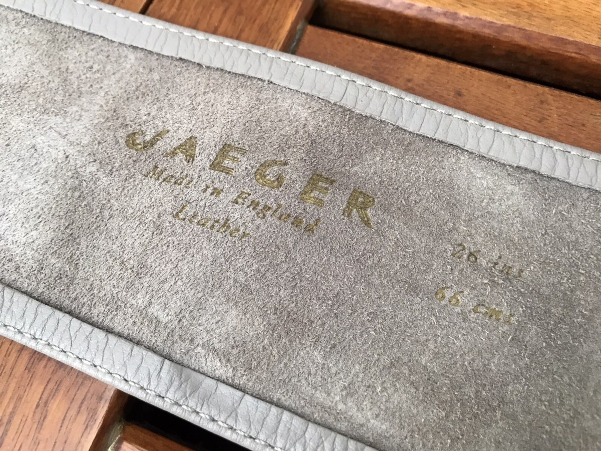 Vintage Jaeger Leather Belt – Made in England 
Size 28” Jaeger Leather Belt - Etsy main image 2