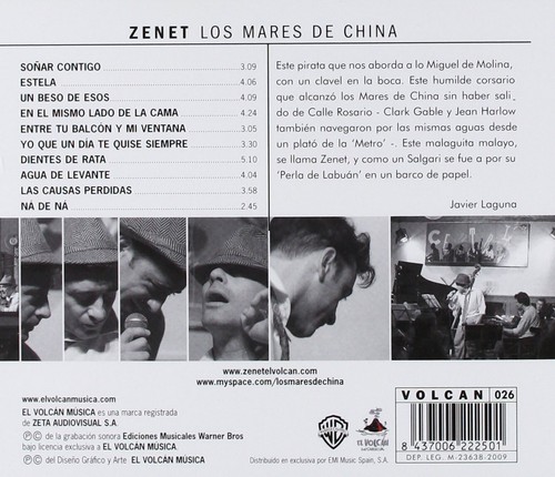 Zenet – Los Mares De China / EMI RECORDS CD 2009 OVP - Bild 2 von 2