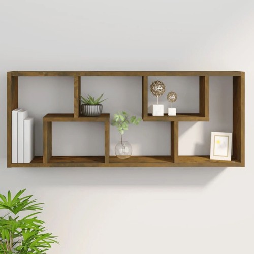 Wall Shelf Wall-Mounted Shelf Storage Display Rack Engineered Wood vidaXL - Picture 27 of 43
