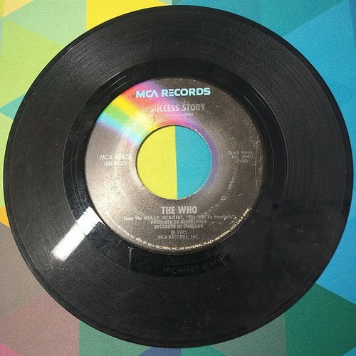 1976 The Who Squeeze Box & Success Story MCA Records MCA-40475 45 Vinyl - Picture 2 of 6