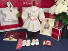 American Girl Doll Samantha’s Full Tea Dress in Pc Bag, Socks, New Shoes in Box