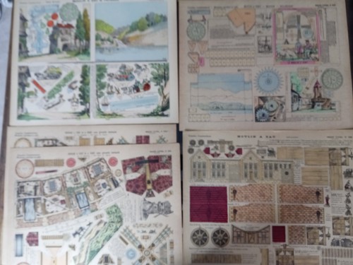 Lot of 13 Imagerie D’Epinal 439/554/613 more! Constructions rare toy paper model - Photo 1/18