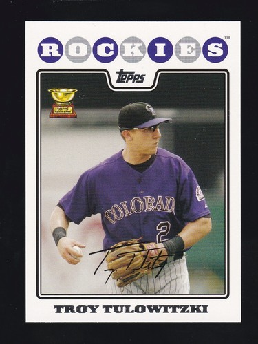 2008 Topps #385 TROY TULOWITZKI ASR CUP Rockies All-Star Rookie Cup Card - Picture 1 of 2