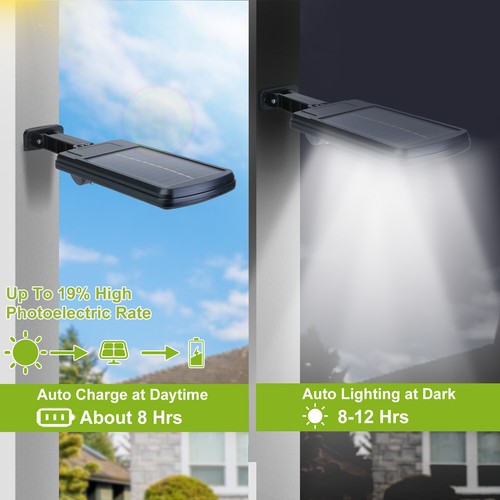 Commercial Dusk to Dawn Solar Power Street Light IP65 Road Lamp Motion Sensor - Picture 14 of 79