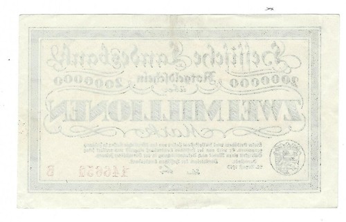 Notgeld - Darmstadt - Großnotgeld Hessische Landesbank - 2 Millionen Mark - 1923 - Picture 2 of 2
