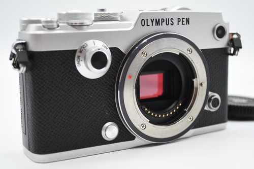 Olympus PEN-F Mirrorless Camera Body SILVER 10,590 shots w/Battery,Charger,Strap - Picture 3 of 7