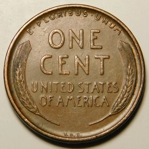 1909 VDB Lincoln Wheat Cent Penny  EF-XF  "Actual Coin Pictured"