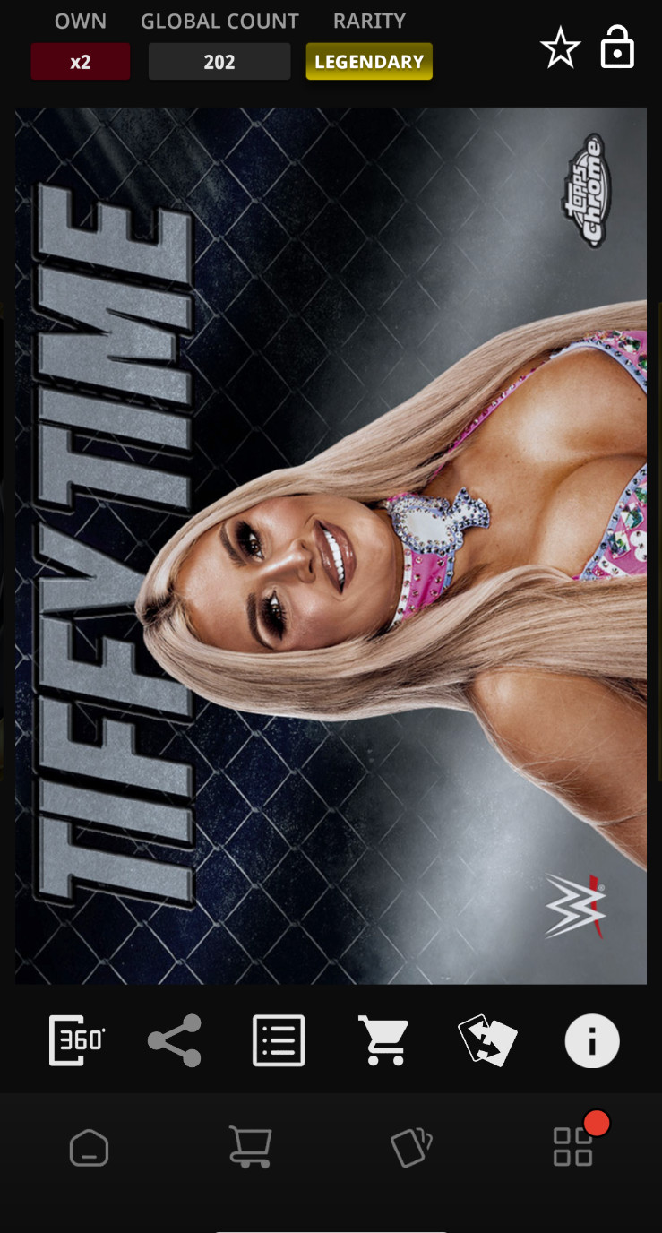 DIGITAL Topps WWE Slam Tiffany Stratton 2025 Chrome Persona Legendary
