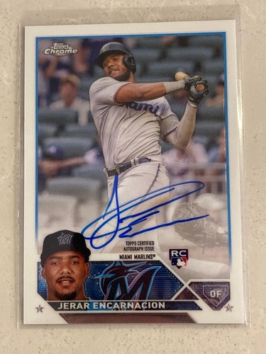 2023 Topps Chrome - Rookie Autographs Jerar Encarnacion #RA-JE (AU, RC)