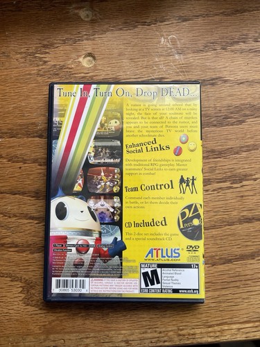 Sony PlayStation 2 PS2 2008 Side A Soundtrack ONLY P4 Persona 4 w/ Manual - Picture 2 of 5