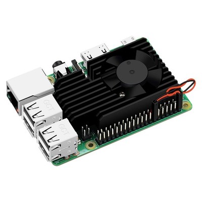 GeeekPi Fan Heasink Raspberry Pi 4, Aluminum Heatsink Cooling Kit for... 