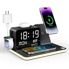7-in-1 Wireless Charging Station: Charger Stand for Multiple Devices for Apple -