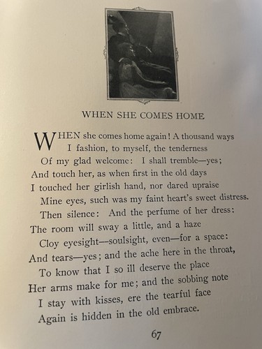 Old Book in English 1899 Riley Love Lyrics With Life Pictures by William B. Dyer - Foto 8 di 8