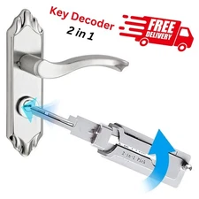 2 In 1 Stainless Steel Key Decoder & Precision Hook And Pickup Hand Tool Pickup