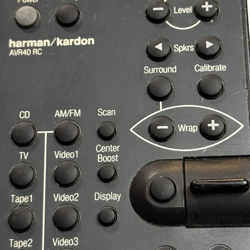 Genuine Harmon/Kardon AVR40 RC Remote DD-11527 Tested Works - Picture 2 of 5