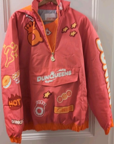 Dunkin Donuts DunQueens Pullover Hoodie Jacket Super Bowl Commercial Size L NEW - Picture 2 of 12