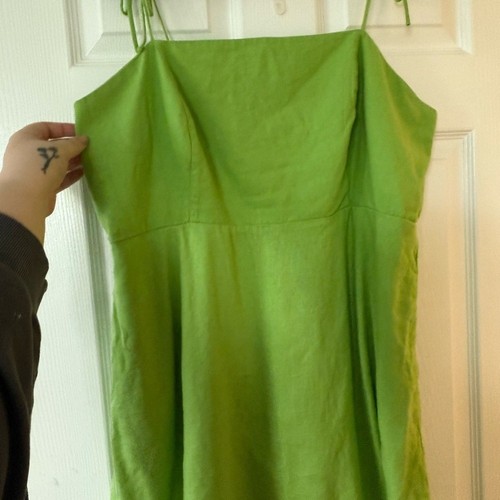 Old Navy grünes trägerloses Sommerkleid in A-Linie Gr. xxl - Bild 3 von 8