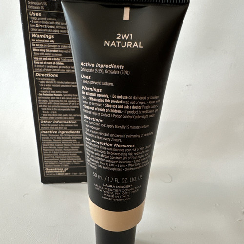 Laura Mercier Tinted Moisturizer Oil Free 2N1 Nude 1.7 oz 50ml SPF 20 BNIB - Bild 5 von 5