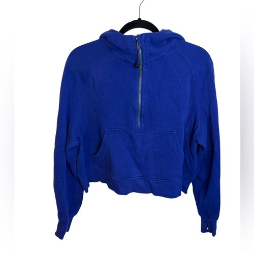 Lululemon Royal Blue Scuba Oversized Funnel Neck Half Zip Sweatshirt Women’s M/L