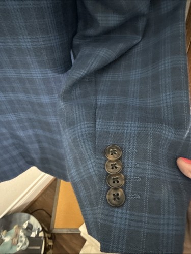 NWT Johnston & Murphy Size XL Dress Plaid Blazer - Picture 11 of 17