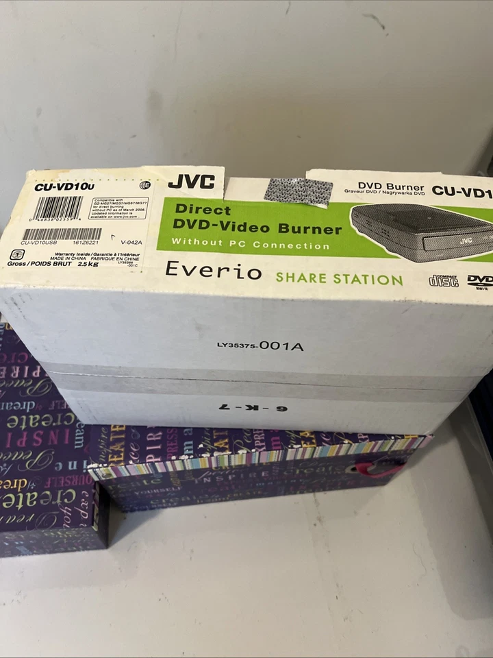 JVC Everio Direct DVD Video Burner CU-VD10 Share Station CU-VD10USB-New In A Box - Image 4 of 4
