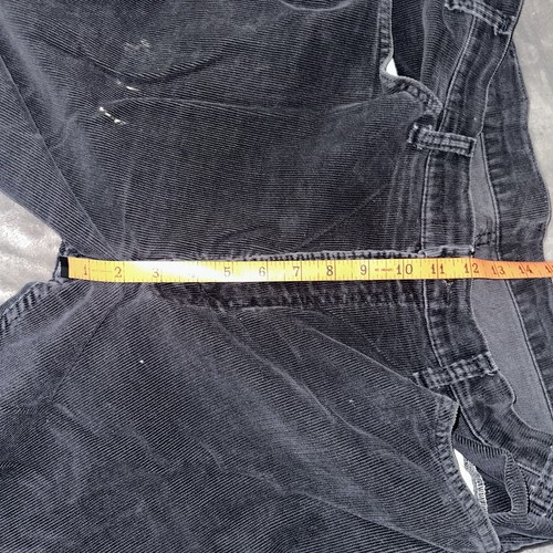 VTG LEVI's 517 Black Corduroy White Tab Pants Size 36x36 Distressed - Picture 12 of 18