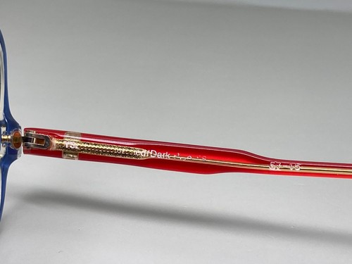 Yves Saint Laurent Sunglasses YVS VTG Two-Tone Red Blue Oversize 57-16-145 - Picture 16 of 19
