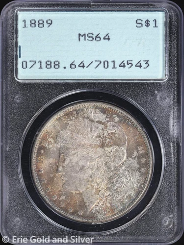 1889-P $1 Morgan Silver Dollar PCGS MS 64 | Rattler Uncirculated UNC BU