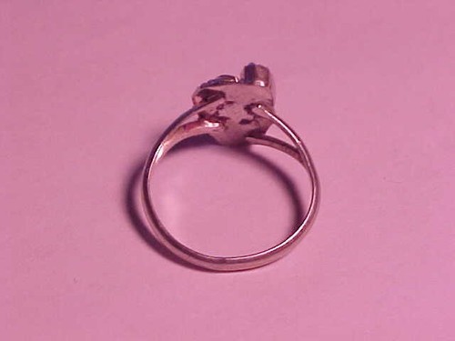 Sterling Silber ROTE KORALLE & TÜRKIS Indianer Handarbeit RING GRÖSSE 6 3/4 - Bild 6 von 7