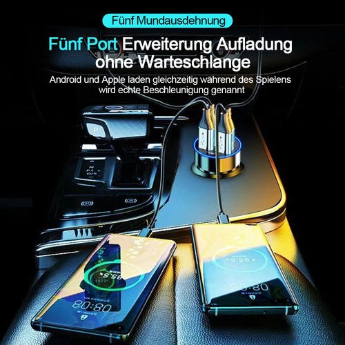 Auto 66Watt Szybka ładowarka USB i USB-C | Komórka Samochodowa Zapalniczka Panda - Zdjęcie 9 z 17