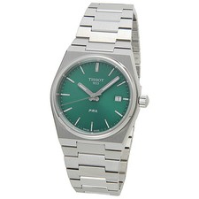 TISSOT PRX T137.210.11.081.00 Unisex SS Quartz Green Dial 35mm Rank A Wristwatch