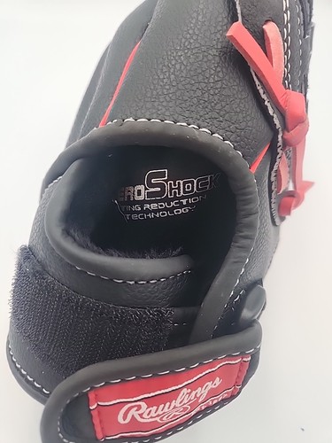 Rawlings Playmaker Series PM110GBS Baseball Glove 11" Black Red Gray RHT EUC - Picture 6 of 6