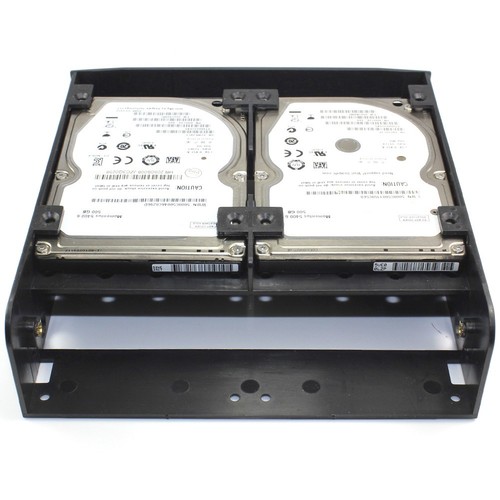2.5 / 3.5 HDD / SSD To 5.25 Floppy Drive Bay Computer Mounting Br FY - Afbeelding 5 van 7
