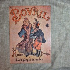 Vintage Bovril Metal Sign Retro Kitchen Garage Bar Pub Man Cave Gift 10" x 14"
