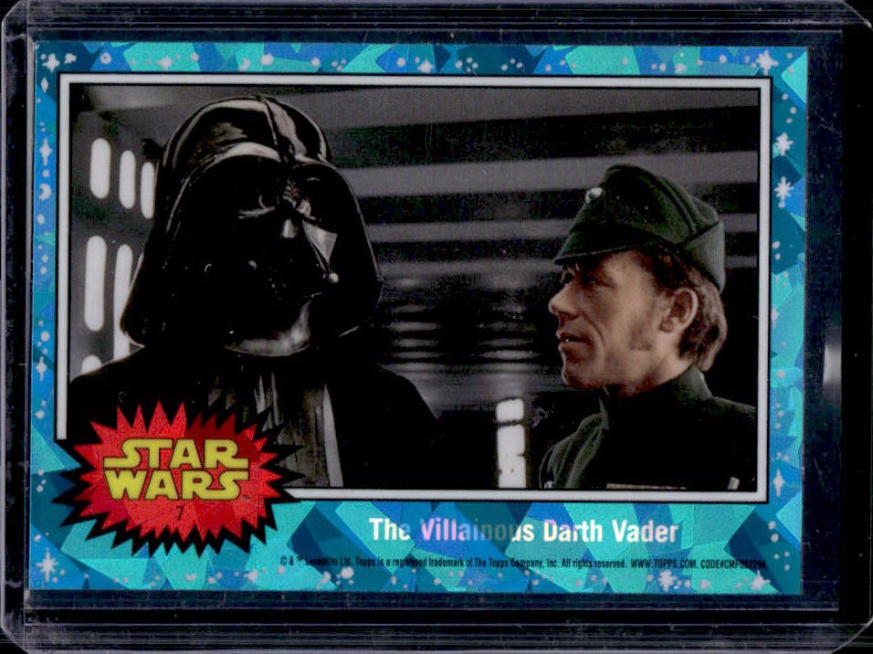 2022 Topps Chrome Sapphire Star Wars The Villainous Darth Vader #7