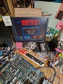 NBA JAM TOURNAMENT PCB JAMMA ARCADE REWIND 2.0 BOARD SET WORKING!!!! MIDWAY 